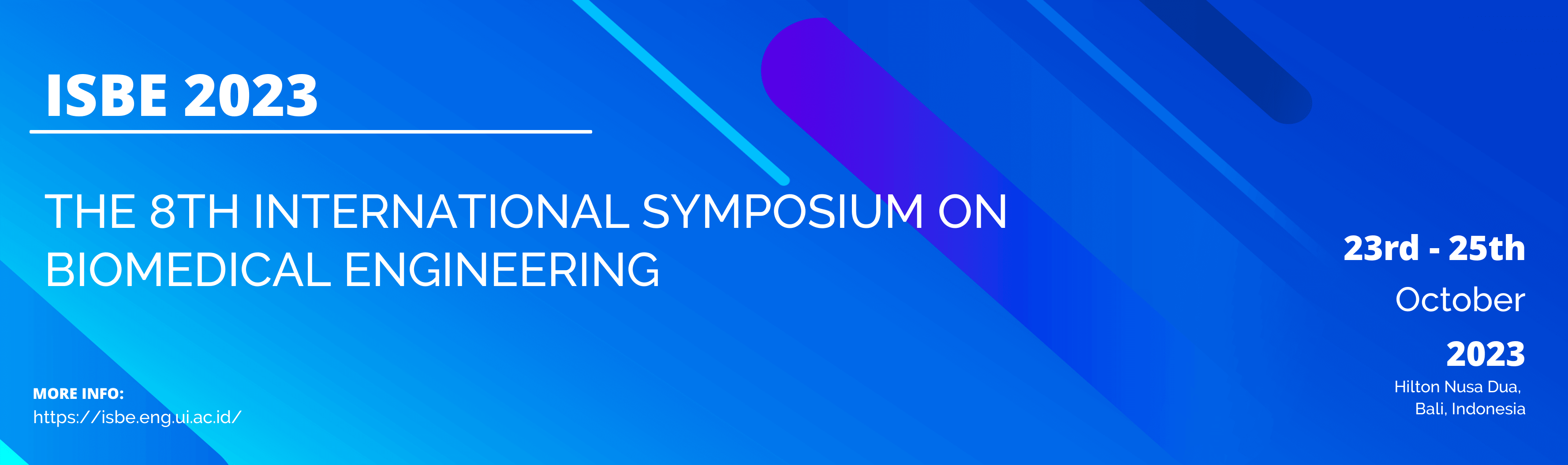 ISBE 2023 The 8th International Symposium on Biomedical Engineering